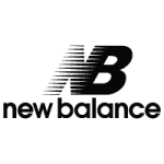 New Balance logo featuring a stylized "NB" above the brand name in lowercase letters.